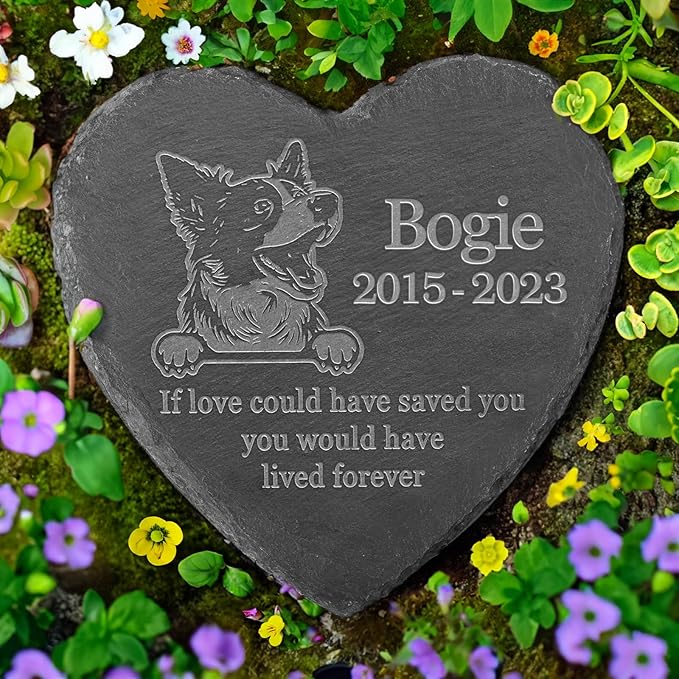 Personalized Border Collie Memorial, Border Collie Dog Memorial Stone, Loss of Border Collie, Border Collie Keepsake, in Memory of Border Collie