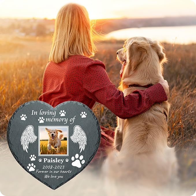 Memorial Gifts for Loss of Dog Custom Dog Memorial Stone, Pet Memorial Gifts, Pet Memorial Stones, Cemetery Decorations for Graves, Cat Memorial Gifts