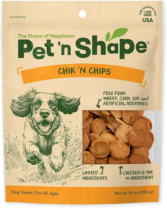 Pet 'n Shape Chik 'n Chips Jerky Dog Treats - 1 Pound