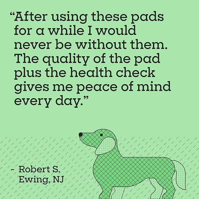 Pet Life Unlimited Health Check Puppy Pads for Dogs, Health Indicating Pee Pads, 10 Count, 22" x 22", Color-Track Technology Detects Common Health Issues, Leak-Proof, Super Absorbent, Made in USA
