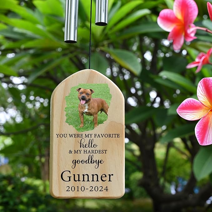 Dog Memorial Gifts for Loss of Dog, Pet Memorial Wind Chime, Pet Memorial Gifts, Pet Loss Gifts, Loss of Dog Sympathy Gift, Dog Remembrance Gift, in Memory of Dog Cat - You were My Favorite