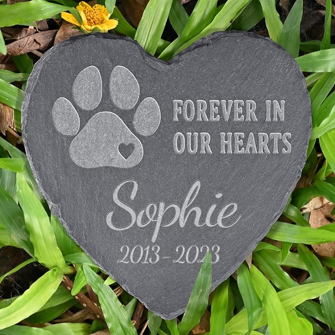 Pet Sympathy Gifts for Loss of Dog, Personalized Pet Memorial Stone, Pet Memorial Gifts, Pet Loss Gifts, Pet Gravestone, Dog Grave Marker, Bereavement Gifts for Loss of Pet
