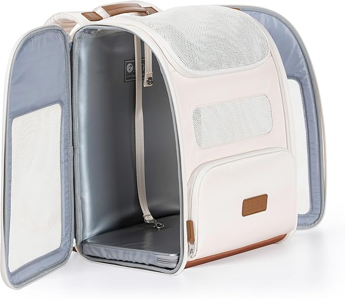 Traveler's Choice Argo Tails of The Trail Pet Backpack Carrier, Tan