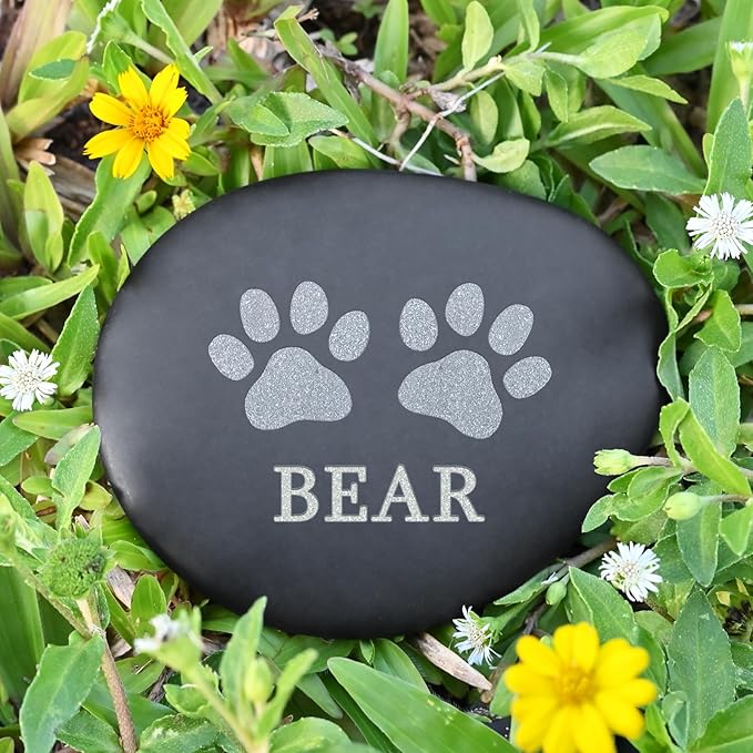 Pet Memorial Stones - in Memory of Pet - Pet Memorial Gifts - Pet Loss Gifts - Dog Memorial Gifts for Loss of Dog - Loss of Pet Sympathy Gift - Dog Bereavement Gifts - Dog Memorial Stone