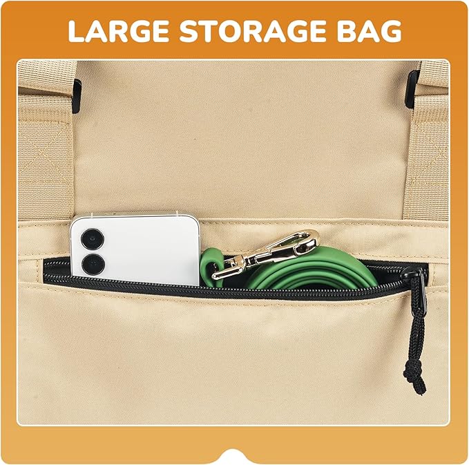 Upgraded Dog Purse Carrier for Small Dogs up to 15lbs, Versatile Pet Bag with a Big Pocket, Breathable Mesh & Comfortable Strap, Lightweight Purse Carrier for Regular Outings, Travel, and Vet Visits