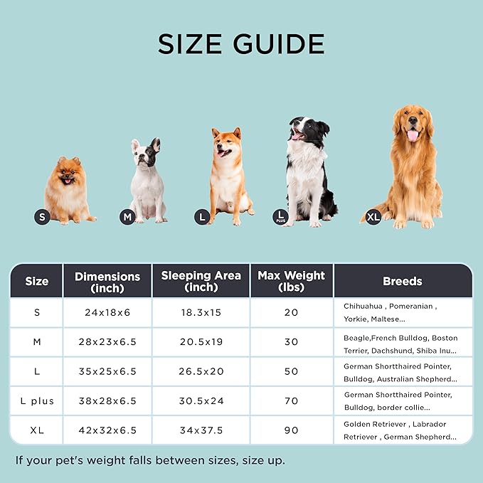 Bedsure Cooling Dog Bed for Small Dogs - Orthopedic Small Dog Cat Cooling Bed Washable, Comfort Pet Couch Sofa with Waterproof Removable Cover, Pets Bed with Nonskid Bottom, Cooling Grey, 24"