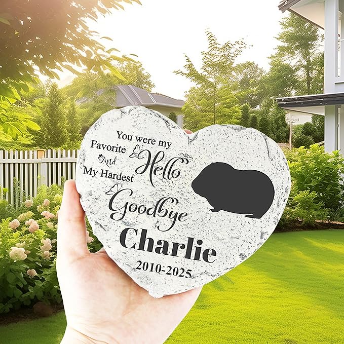 Personalized Dog Memorial Stone, Loss Gifts for Pet, Garden Stone, Pet Loss Gifts Cat Memorial Gifts, Cemetery Decorations, Grave Stone (Hamster)