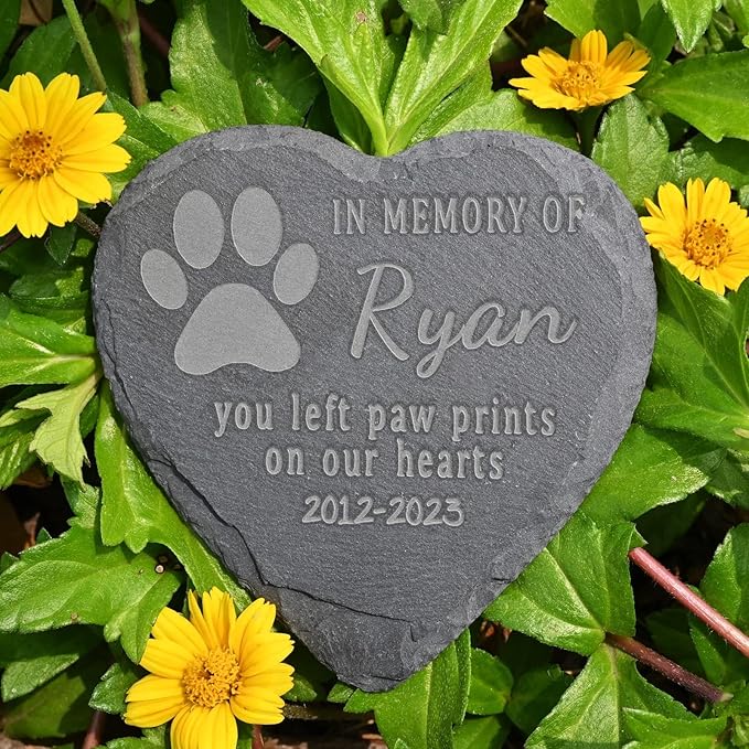 Pet Memorial Gifts, Personalized Pet Memorial Stones, Sympathy Gifts for Loss of Pet Dog, Pet Loss Gifts, Dog Remembrance Gift, Bereavement Gifts for Loss of Pet, in Memory of Cat