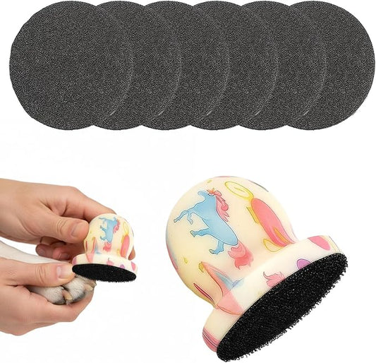 7PCS Dog Nail File, Nail File for Dogs, Dog Scratch Pad for Nails with 6 Replaceable Discs for Gentle and Effective Claw Care, Grooming Tool for Dogs and Cats (Colorful)