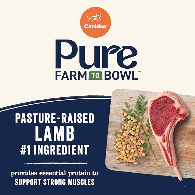 Canidae Pure Farm to Bowl Small Breed, Pasture-Raised Lamb & Lentil Recipe, 10 lbs.
