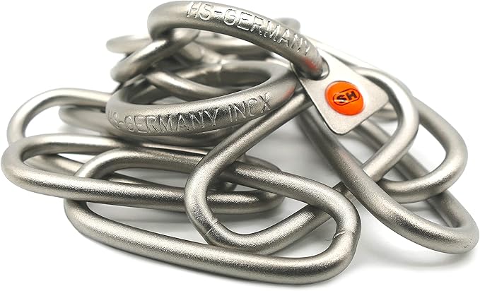 Herm Sprenger Matte Stainless Steel Fur Saver Long Link Dog Collar No-Pull Slip Chain for Medium Large Dogs Professional Training Collar Correction Chain Made in Germany (23in (58cm) x 4mm)