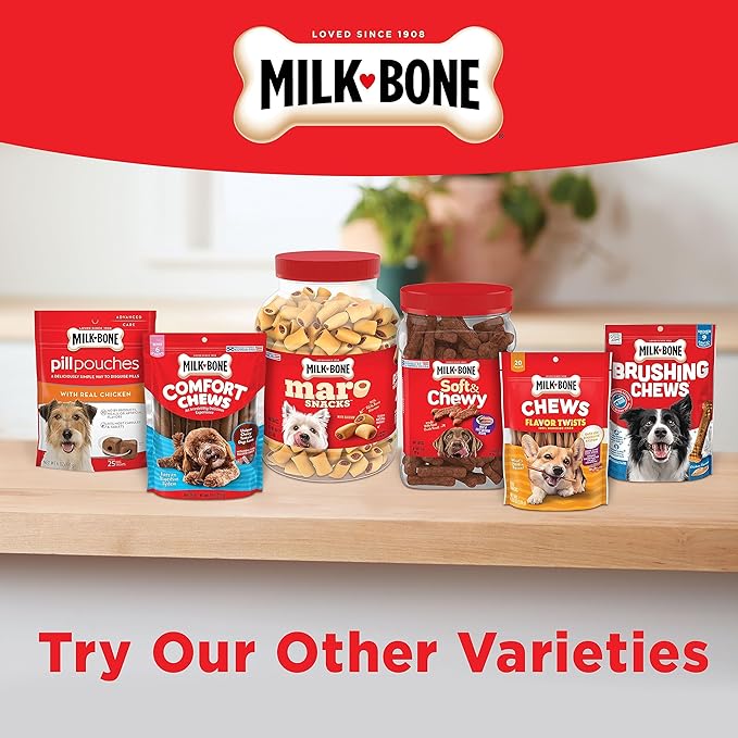Milk-Bone Dog Treats for Medium Dogs, 24 Ounce | Pack of 2 | Crunchy | Helps Clean Teeth