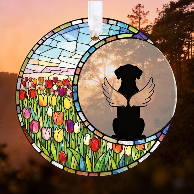 Dog Memorial Gift for Loss of Dog, Pet Sympathy Gift Ornament, Rainbow Bridge Dog Keepsake, Pet Remembrance Gift for Dog Lover, Bereavement Gift, Loss of Pet Memorial Ornament
