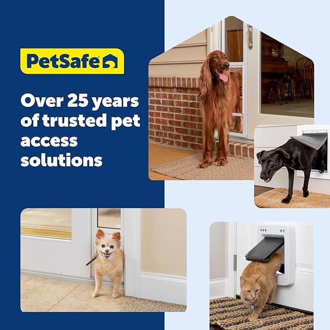 PetSafe Freedom Aluminum Dog and Cat Door - Durable Frame - Small, Medium, Large, X-Large
