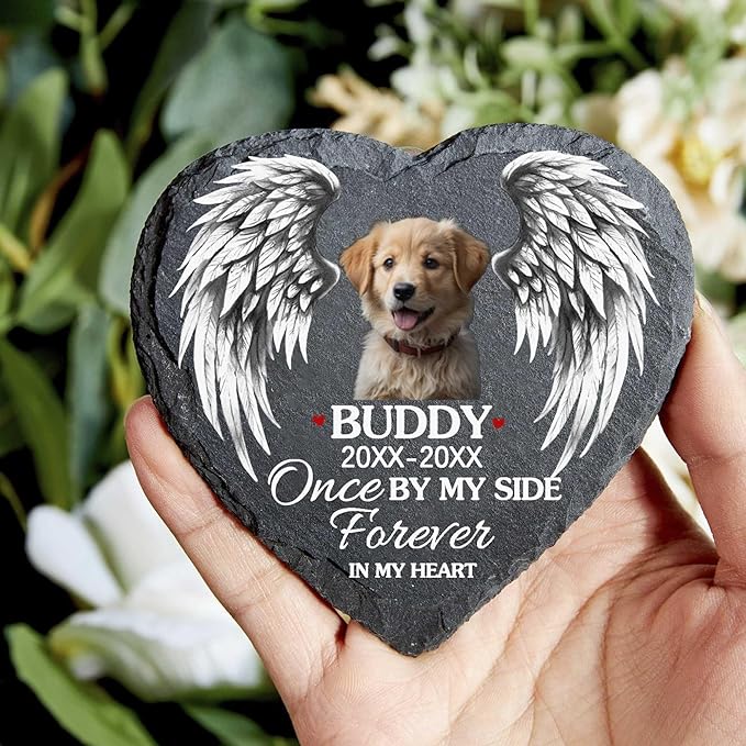 DIYKST Dog Memorial Gifts for Loss of Dog Sympathy Gift,Dog Memorial Stone,Pet Memorial Gifts,Pet Loss Gifts,Pet Memorial Stones for Dogs Cemetery Decorations for Grave,Cat Memorial (Memorial Gifts)
