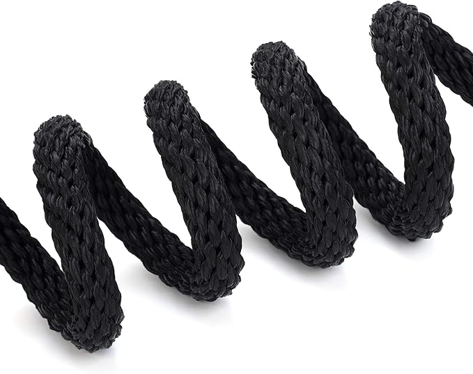 Mile High Life Slip Leads for Dogs | Heavy Duty Dog Training Leash | 4 Feet No Pull Slip Leashes w Leather Tip | Black Rope Lead for Dogs Outside