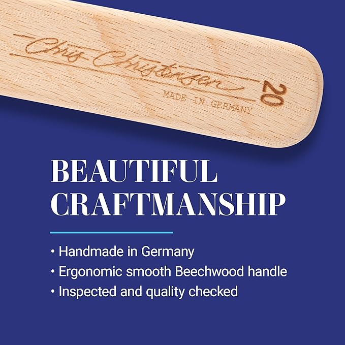 Chris Christensen Dog Brush, 27 mm Oval Pin Brush, Original Series, Groom Like a Professional, Stainless Steel Pins, Lightweight Beech Wood Body , Ground and Polished Tips