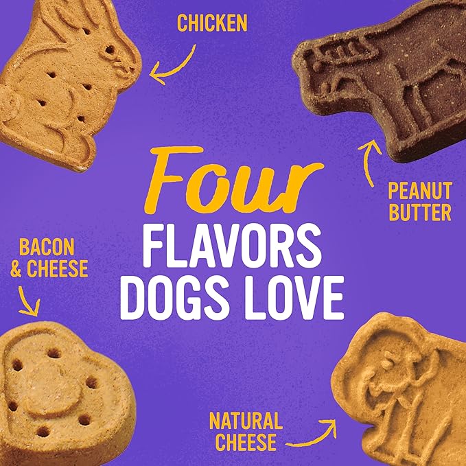 Blue Dog Bakery Natural Dog Treats, More Crunch Large, Assorted Flavors, 18oz Box, 1 Box