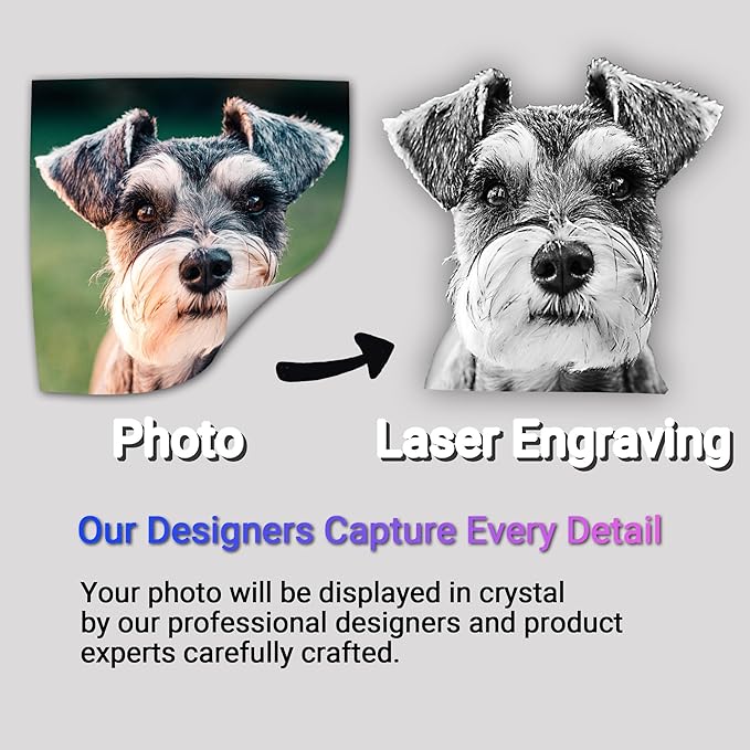 Pet Crystal Picture Frame, Dog Memorial Gifts For Loss Of Dog, Cat Pet Memorial Gifts, Personalized Crystal Photo Loss Gift, Cat Passing Away Sympathy Bereavement Gift
