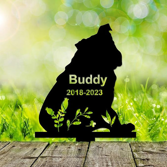 Personalized Dog Memorial Stake, Dog Grave Marker, in Memorial of Dog, Dog Loss Gift, Dog Name Sign Pet Sympathy Gift