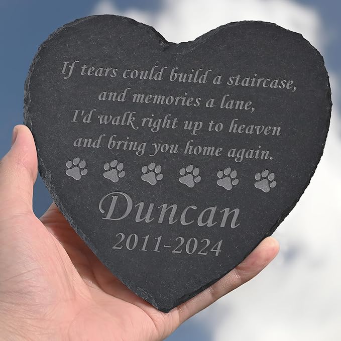 Personalized Pet Memorial Stone, Dog Memorial Gifts for Loss of Dog, Pet Loss Gifts, Pet Memorial, Loss of Dog Sympathy Gift, Dog Remembrance Gift, Pet Bereavement Gifts - Bring You Home Again