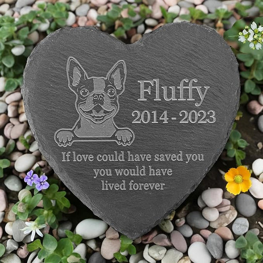 Boston Terrier Headstone, Boston Terrier Grave Stone, Boston Terrier Tombstone, Boston Terrier Grave Markers, Boston Terrier Garden Stone