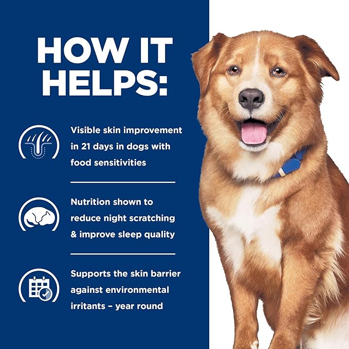 Hill's Prescription Diet Derm Complete Environmental/Food Sensitivities Dry Dog Food, Rice & Egg, 24 lb. Bag