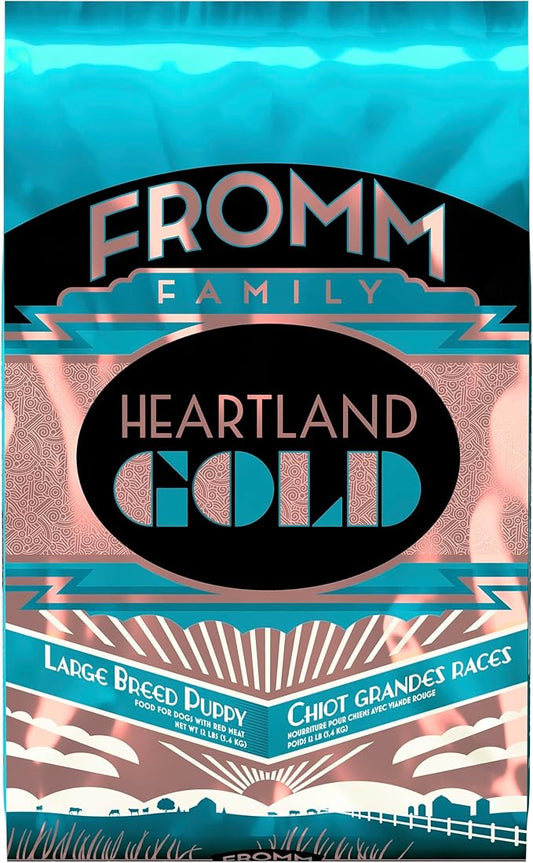 Fromm Heartland Gold Large Breed Puppy Dry Dog Food - Dry Puppy Food for Large & Giant Breeds - Beef Recipe - 12 lb