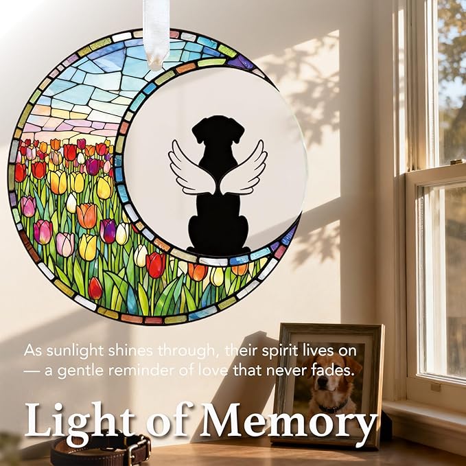 Dog Memorial Gift for Loss of Dog, Pet Sympathy Gift Ornament, Rainbow Bridge Dog Keepsake, Pet Remembrance Gift for Dog Lover, Bereavement Gift, Loss of Pet Memorial Ornament