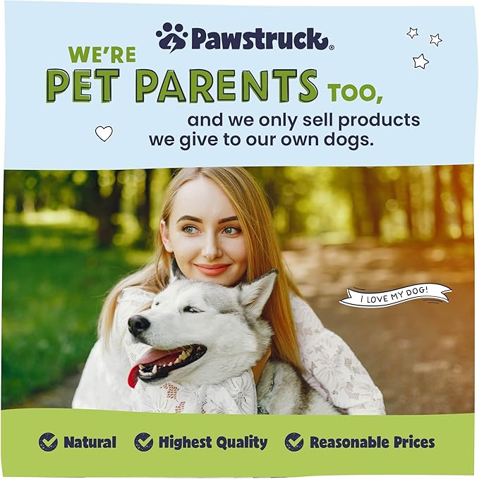 Pawstruck Natural Slow Roasted Pig Snouts for Dogs – Premium Single Ingredient Low Fat Pork Chew Treat for All Breeds – No Artificial Preservatives – 10 Count