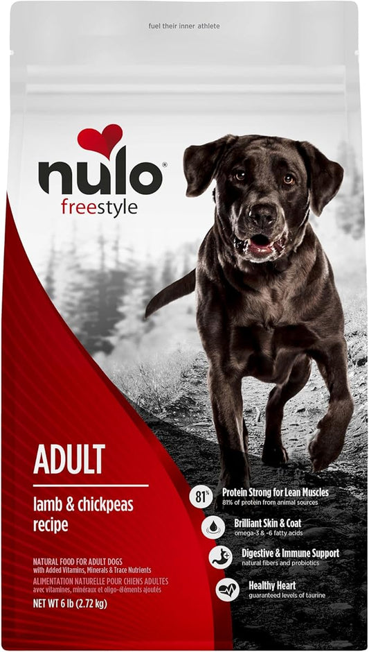 Nulo Freestyle Adult Dog Food, Premium All Natural Grain-Free Dry Small Kibble Dog Food, with BC30 Probiotic for Healthy Digestion, and High Animal-Based Protein with no Chicken or Egg Alternatives