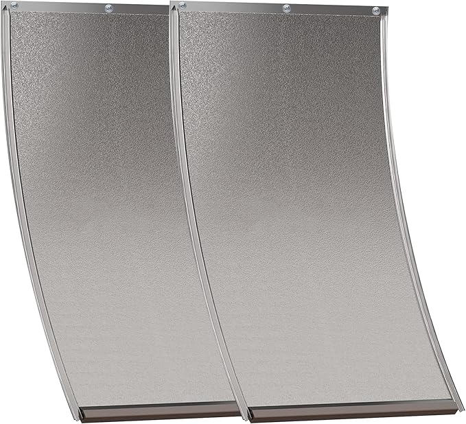 MIAOTONG 2 Pack Dog Door Replacement Flaps with Screw, Small Doggie Door Replacement Flaps Compatible with PetSafe Freedom PAC11-11037, Flexible and Durable, 8 7/8'' × 5 1/8'', for Small Dog and Cat