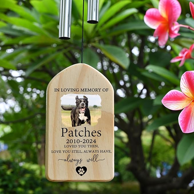 Pet Memorial Wind Chime, Pet Loss Gifts, Pet Memorial Gifts for Dogs, Dog Memorial Gifts for Loss of Dog, Loss of Dog Sympathy Gift, Dog Remembrance Gift, in Memory of Dog Cat - Love You Still