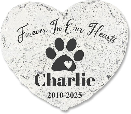 Personalized Pet Memorial Stone - Garden Memorial Stone Customized- Dog Headstone - Pet Loss Gifts - Cat Tombstone - Cemetery Decorations - Memorial Plaque Outdoor