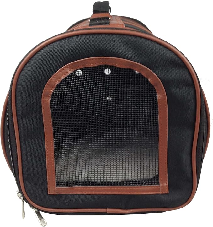 Pet Life ® Airline Approved Cynlider Fashion Pet Carrier - Airline Approved Travel Dog Carrier for Small Dogs and Cats