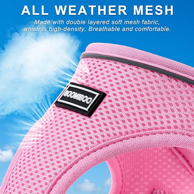 Dog Harness with Leash Set, No Pull Adjustable Reflective Step-in Puppy Pet Vest Harnesses for Small Medium Large Dogs and Cats,Camo Set L