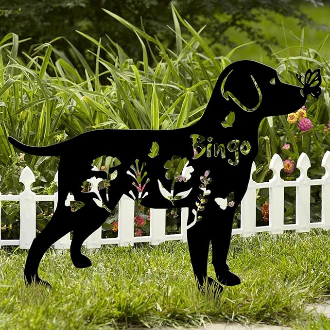 Custom Metal Pet Grave Markers Dog Memorial Plaque, Waterproof Dog Grave Markers Outdoor, Memorial Garden Decor for Loss of Beloved Pet, Personalized Sympathy Gift for Dogs