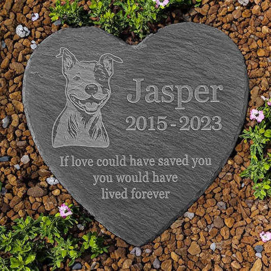 American Staffordshire Terrier Headstone, American Staffordshire Terrier Grave Stone, American Staffordshire Terrier Grave Markers, American Staffordshire Terrier Garden Stone