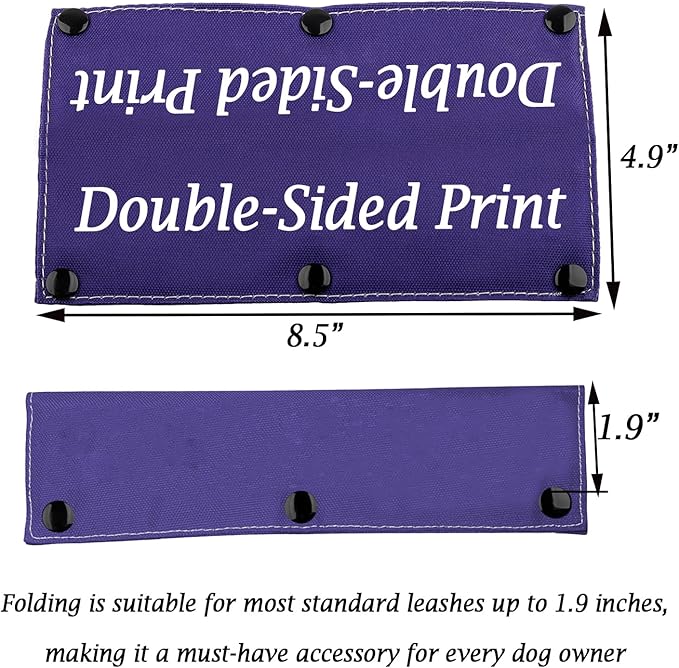 Training Ignore Dog Leash Wrap & Sleeve - Social Distancing Patch