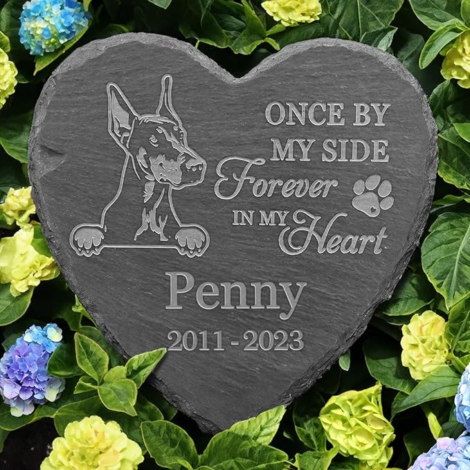 Dobermann Memorial Gifts, Dobermann Memorial Stone, Dobermann Keepsake, in Loving Memory Dobermann