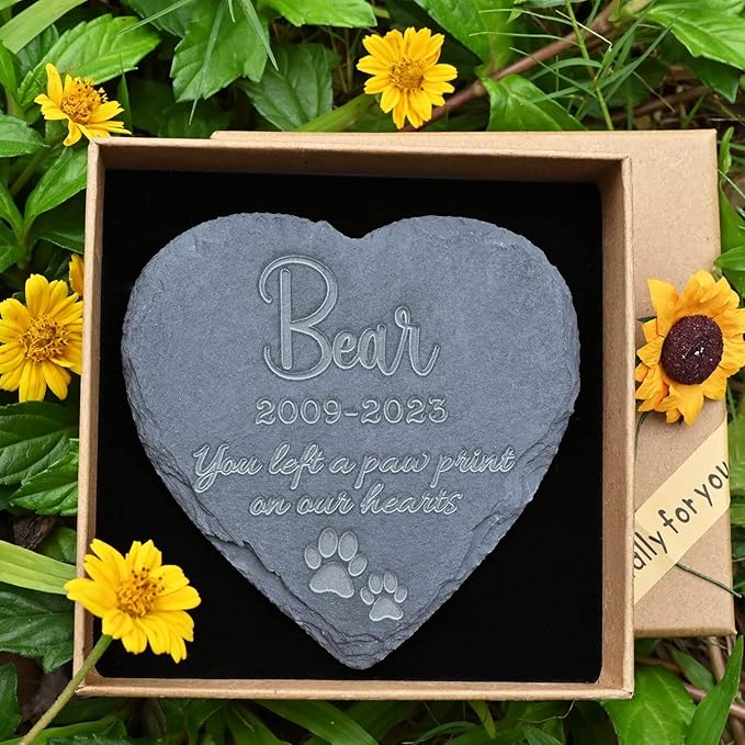 Pet Memorial Gifts, Personalized Memorial Stones, Dog Loss Sympathy Gift, Pet Loss Gifts, Pet Remembrance Gift Dog, Dog Bereavement Gifts for Loss of Pet, Cat Memorial Gifts
