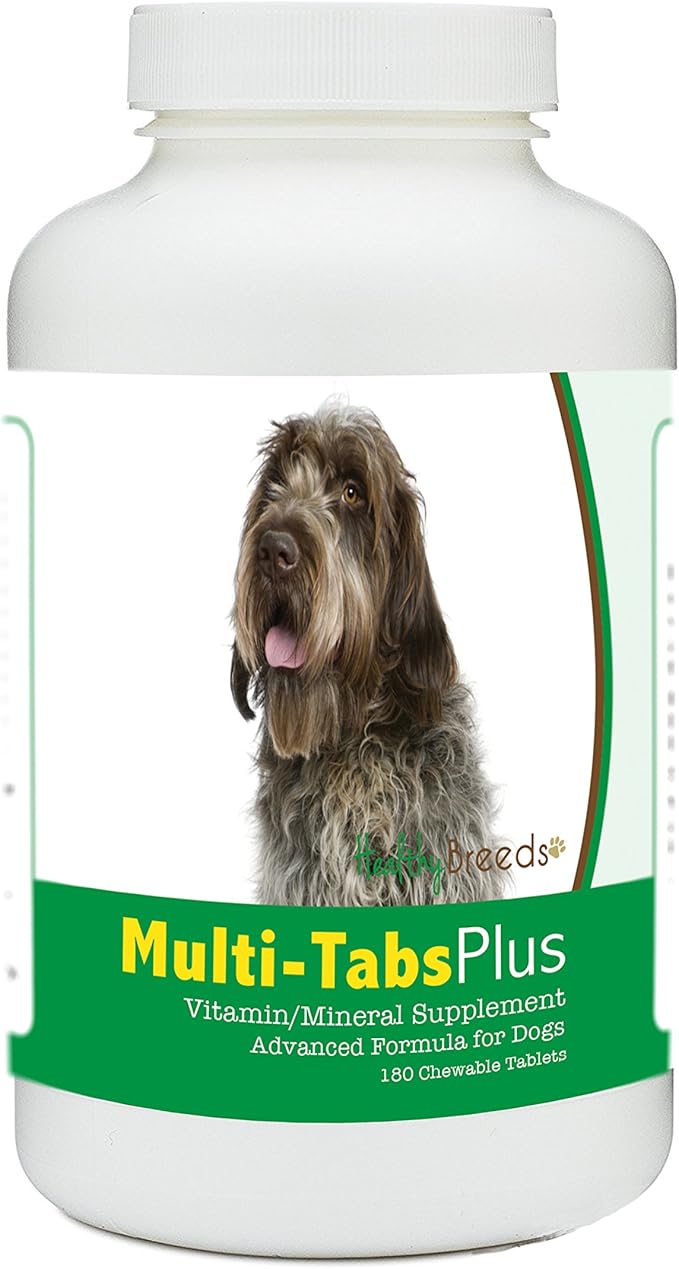 Healthy Breeds Wirehaired Pointing Griffon Multi-Tabs Plus Chewable Tablets - The Vitamins & Minerals Your Dog Needs to Support Better Health from The Inside Out - 180 Count