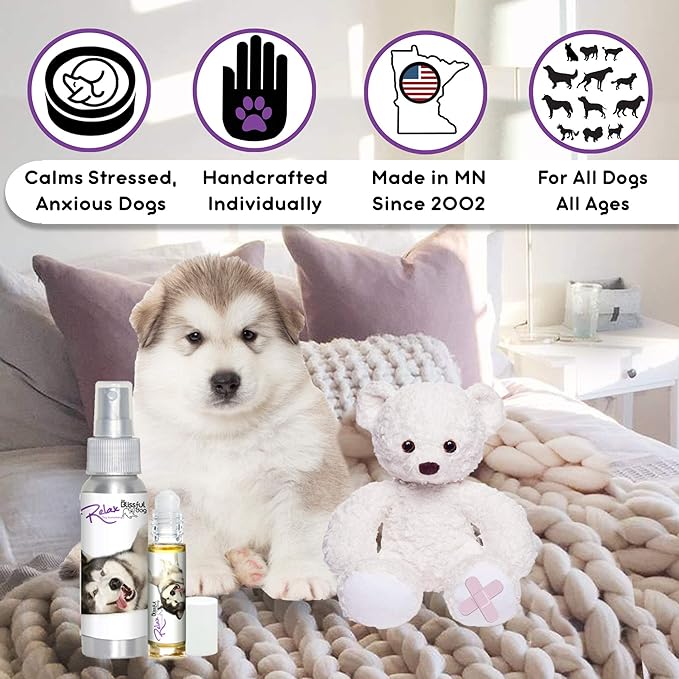 The Blissful Dog Malamute Relax Roll-ON Aromatherapy for Dogs - Anxiety Relief for Dogs