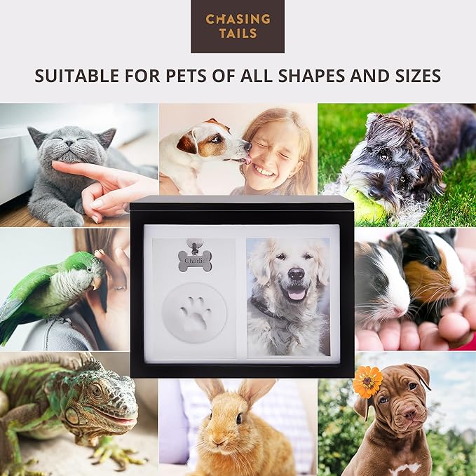 Pet Urns for Dogs - Dog Urns for Ashes, Suitable for All Pets - Includes Paw Print Kit, Picture Frame and Photo Book for a Lasting Tribute and Cherish Precious Memories