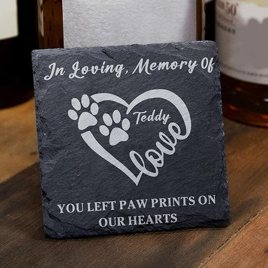 Personalized Dog Memorial Gifts for Loss of Pet Dog Memorial Stone Gifts Engraved Pet Memorial Gift for Loss of Loved One Dogs Sympathy Bereavement Gift Pet Grave Markers (Design 2)