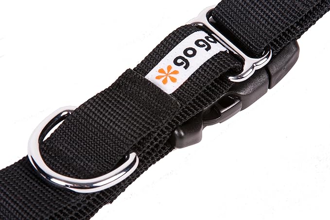 GoGo Pet Products GoGo 3/4-Inch Martingale Dog Collar, Medium, Black