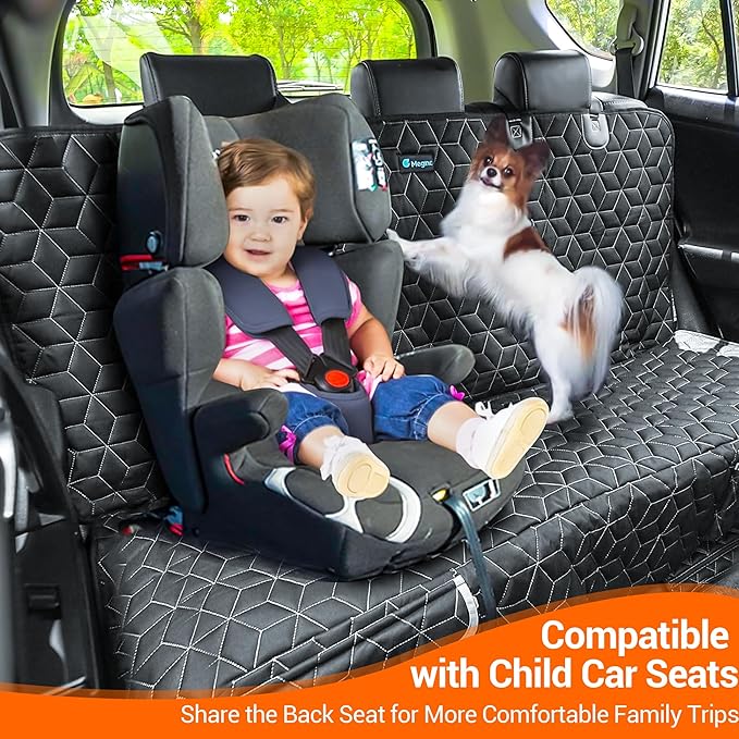 Bench Dog Car Seat Covers for SUV, Waterproof Dog Seat Cover for Back Seat Fit Ford Explorer Heavy Duty Non Slip Back Seat Cover Protector for Chevrolet Tahoe/Yukon/Suburban/Expedition