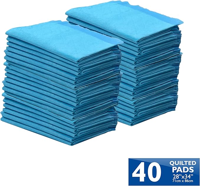 Four Paws Wee-Wee Superior Performance Pee Pads for Dogs with Runoff Barrier Edge Guard Protection, Puppy & Dog Potty Training Pads, Housebreaking Supplies, 28" x 34" (75 Count)