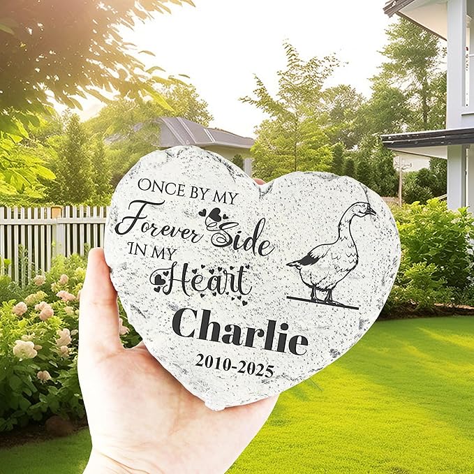 Personalized Dog Memorial Stone, Loss Gifts for Pet, Garden Stone, Pet Loss Gifts Cat Memorial Gifts, Cemetery Decorations, Grave Stone (Goose)