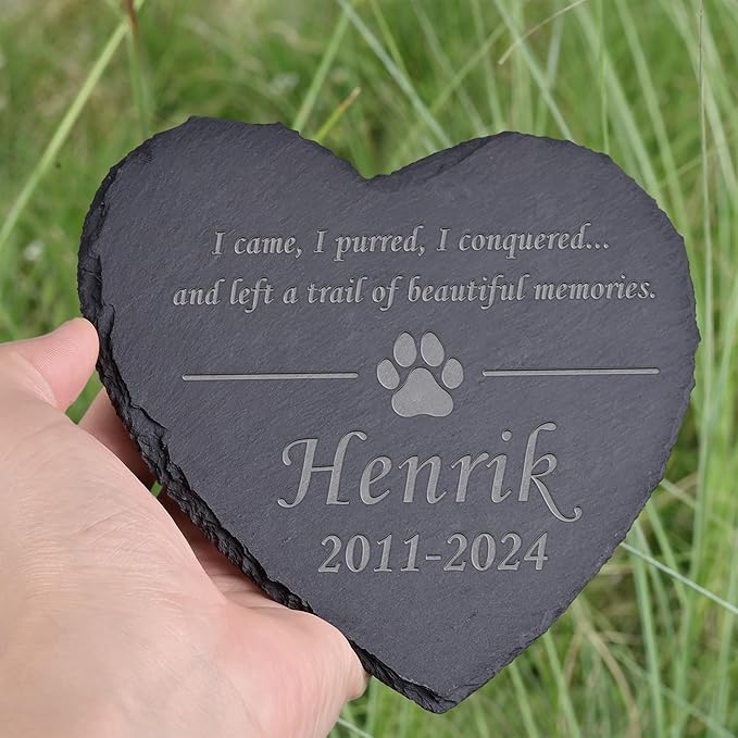 Pet Memorial Gifts, Pet Memorial Stone, Dog Memorial Stone, Dog Memorial Gifts for Loss of Dog, Cat Memorial Gifts, Pet Loss Gifts, Loss of Dog Sympathy Gift, In Memory of Pet - Beautiful Memories